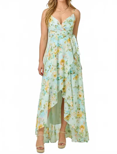 Mystree Garden Glimmer Dress In Sage Mint In Green