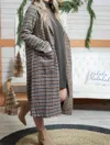 MYSTREE GRETCHEN COAT IN TAUPE MIX