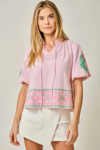 Mystree Kaycee Top In Pink