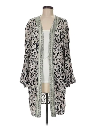 Pre-owned Mystree Kimono In Gray