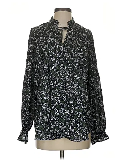 Pre-owned Mystree Long Sleeve Blouse In Black