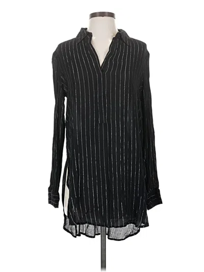 Pre-owned Mystree Long Sleeve Blouse In Black