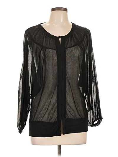 Pre-owned Mystree Long Sleeve Blouse In Black