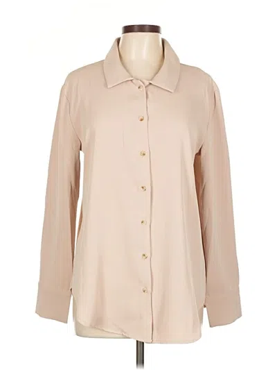 Pre-owned Mystree Long Sleeve Blouse In Brown