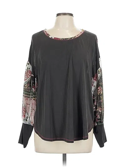 Pre-owned Mystree Long Sleeve Blouse In Gray