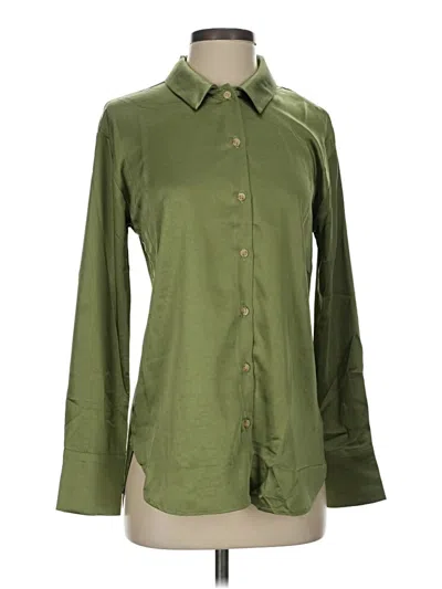 Mystree Long Sleeve Blouse In Green