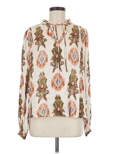 Pre-owned Mystree Long Sleeve Blouse In Ivory