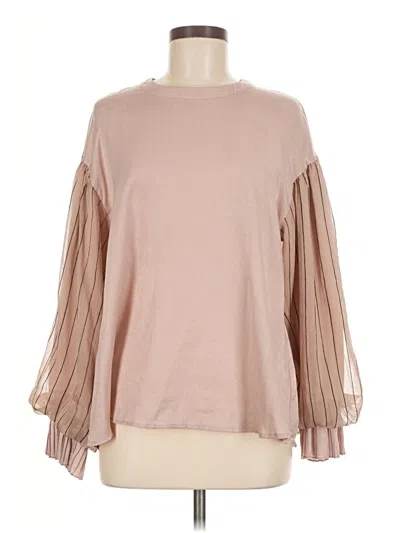 Pre-owned Mystree Long Sleeve Blouse In Pink