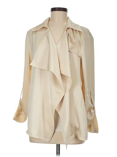Pre-owned Mystree Long Sleeve Blouse In White
