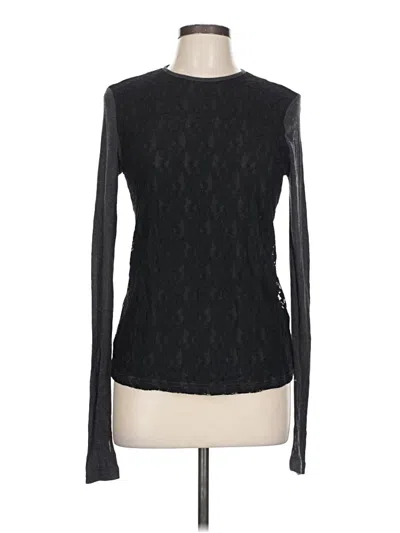 Pre-owned Mystree Long Sleeve Top Black Turtleneck Tops