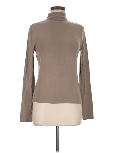 Pre-owned Mystree Long Sleeve Turtleneck In Brown