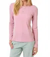Mystree Penny Coverstitch Top In Orchid In Pink