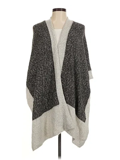 Pre-owned Mystree Poncho In Gray