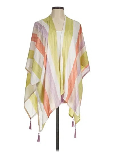 Pre-owned Mystree Poncho In Yellow