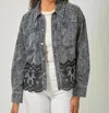 Mystree Purposeful Perfection Jacket In Washed Black In Gray