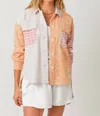 Mystree Screaming Spring Jacket In Mix Color Block In Multi