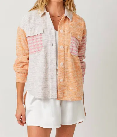 Mystree Screaming Spring Jacket In Mix Color Block In Multi