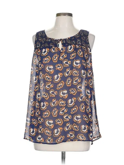 Pre-owned Mystree Sleeveless Blouse In Blue