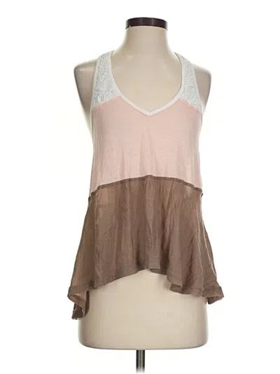 Pre-owned Mystree Sleeveless Blouse In Brown