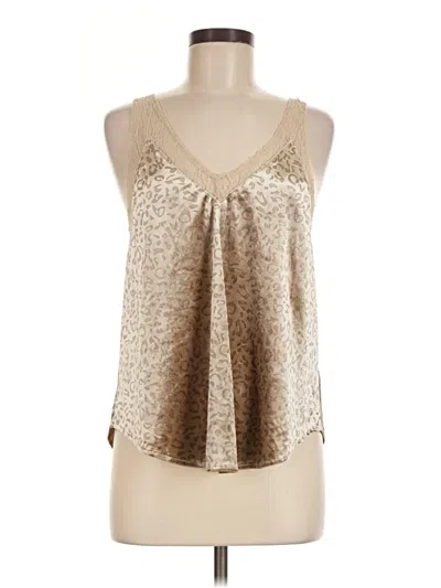Pre-owned Mystree Sleeveless Blouse In Gold