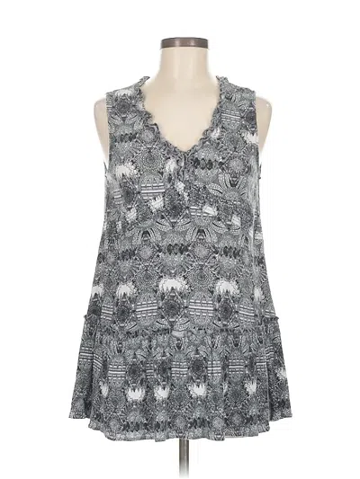 Pre-owned Mystree Sleeveless Blouse In Gray