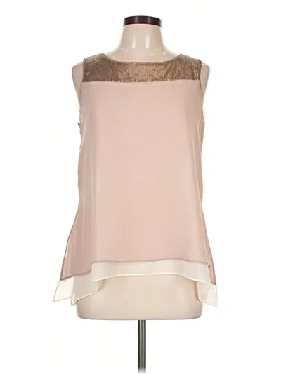 Pre-owned Mystree Sleeveless Blouse In Tan