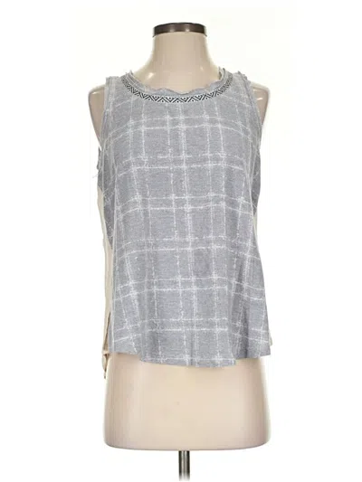 Pre-owned Mystree Sleeveless Top Gray Halter Neckline Tops