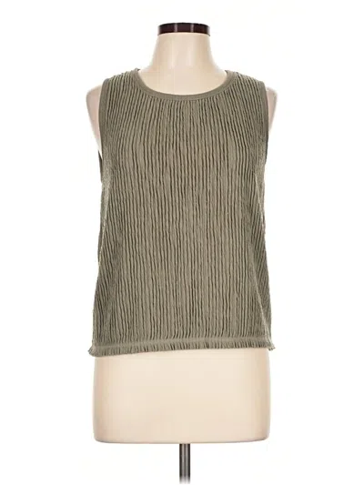 Pre-owned Mystree Sleeveless Top Green Boatneck Tops