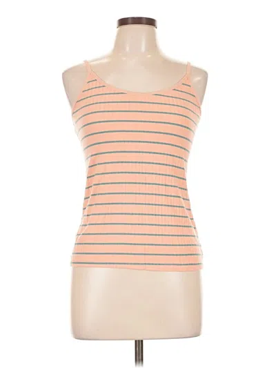 Pre-owned Mystree Sleeveless Top Orange Halter Neckline Tops