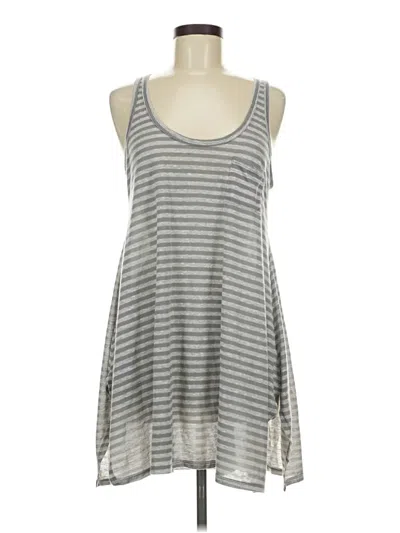 Pre-owned Mystree Tank Top Gray Halter Neckline Tops