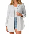 Mystree Twofer Mixed Blazer In Multi In Gray