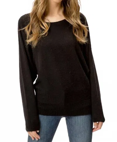 Mystree Women's Morgan Soft Dolman Sleeve Sweater In Black