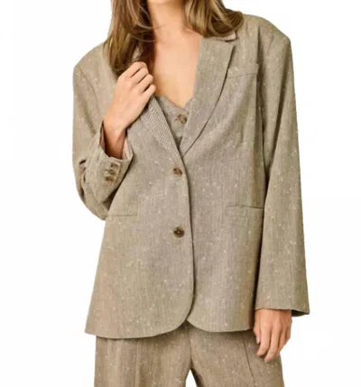 Mystree Women's Sparklet Oversized Blazer In Grey In Gray
