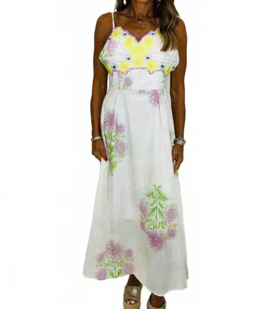 Mystree Women's The Sunset Evening Midi Dress In White