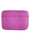 Mytagalongs 15-inch Velvet Laptop Case In Plum