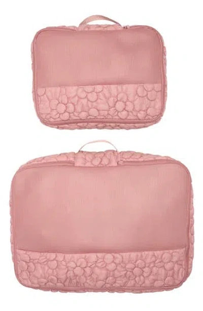 Mytagalongs 2-piece Packing Cube Set In Pink