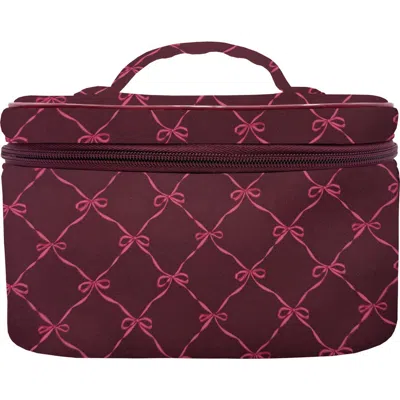 Mytagalongs Allure Cosmetic Case In Burgundy