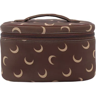 Mytagalongs Allure Cosmetic Case In Half Moon Brown