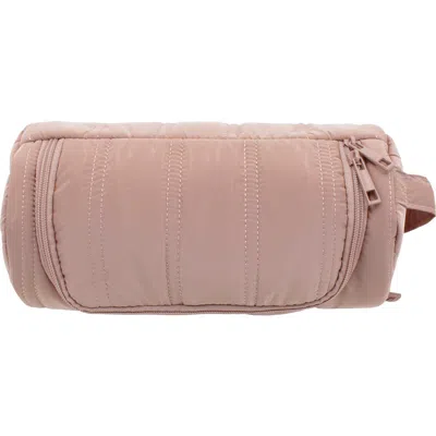 Mytagalongs Barrel Hanging Toiletry Bag In Rose
