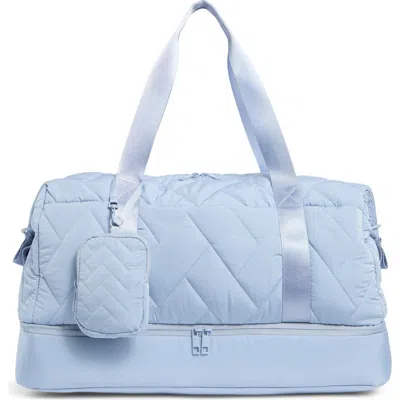Mytagalongs Bella Puffer Duffle Bag In Blue