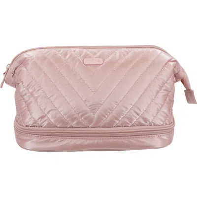 Mytagalongs Chevron Beauty Case In Pink