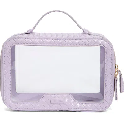 Mytagalongs Clear Beauty Organizer In Purple