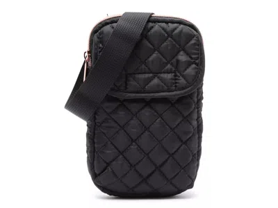 Mytagalongs Coco Quilt Phone Crossbody Bag In Black