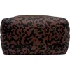 Mytagalongs Cosmetic Loaf Bag & Brush Pouch Set In Brown