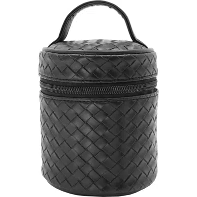 Mytagalongs Cylinder Woven Pouch In Black