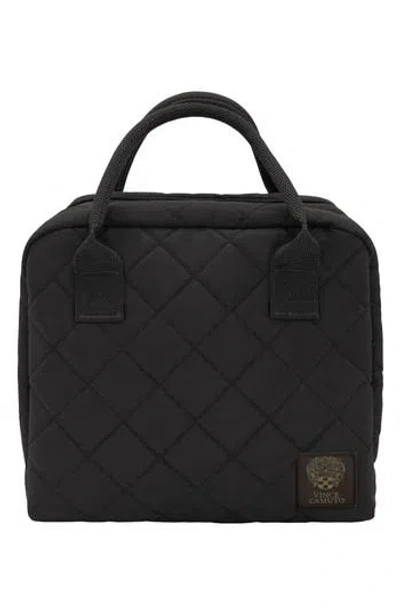 Mytagalongs Diamond Quilted Lunch Bag In Black