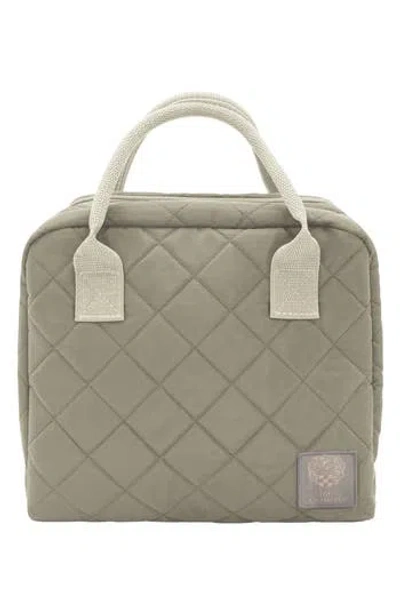 Mytagalongs Diamond Quilted Lunch Bag In Gray