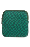 Mytagalongs Double Detachable Pouch In Forest Abstract Check