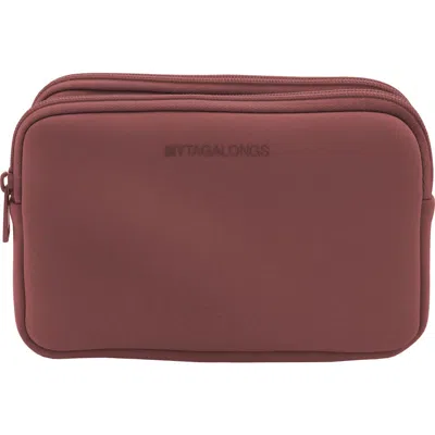 Mytagalongs Double Zip Easy View Zip Pouch In Desert Rose