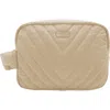 Mytagalongs Ellie Quilted Cosmetic Bag In Multi